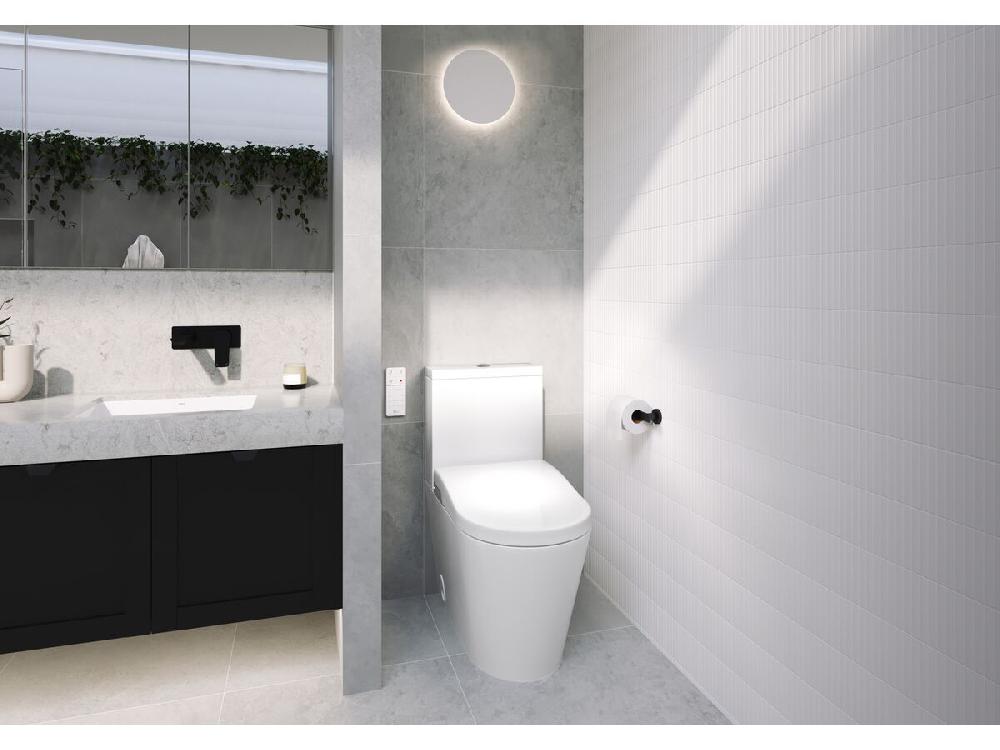 Reece Milli Trace Wall Basin/Bath Mixer Set Matte Black (6 Star) Lead Free
