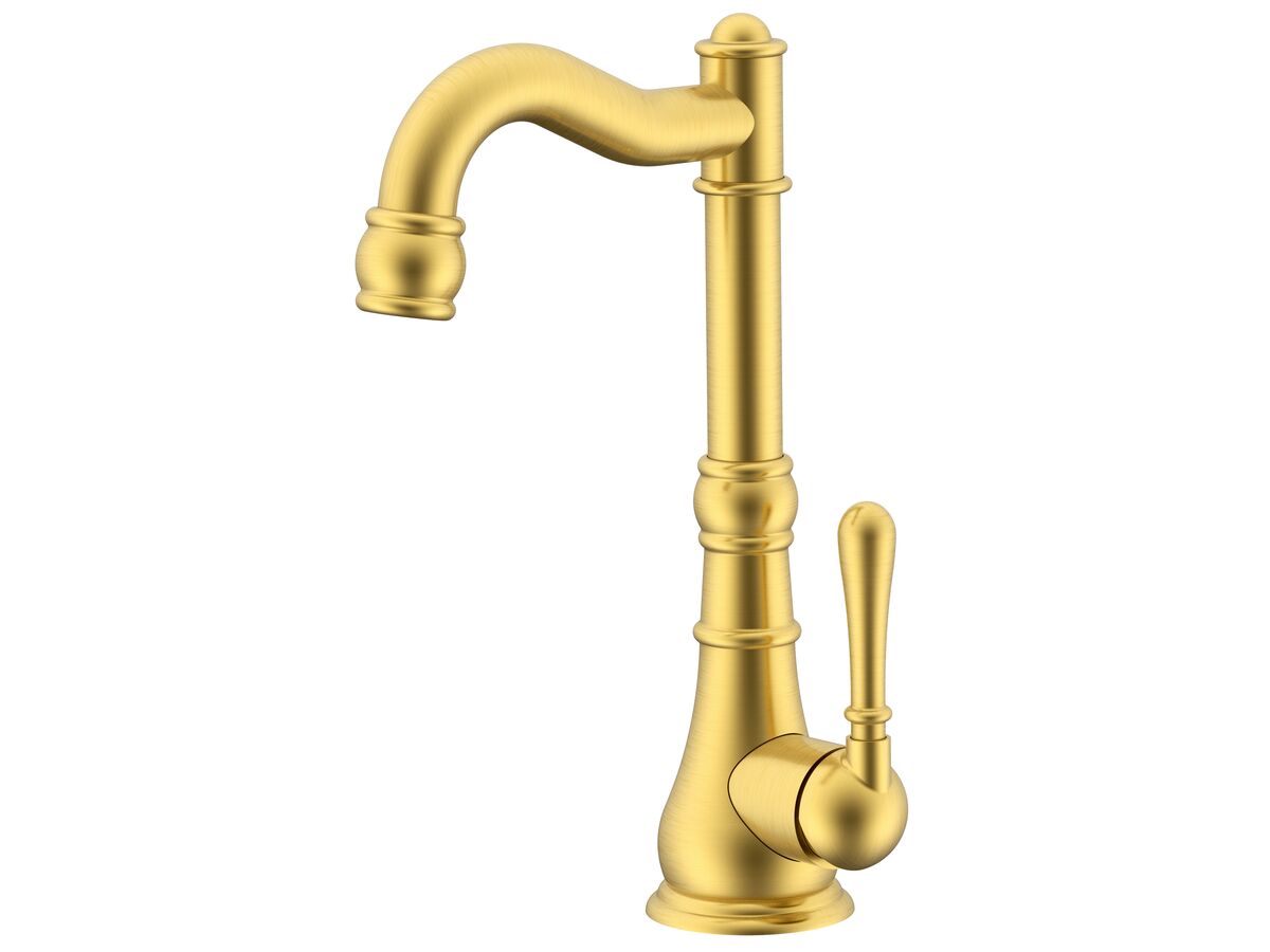 reece Milli Voir English Basin Mixer Brushed Gold (4 Star) Lead Free