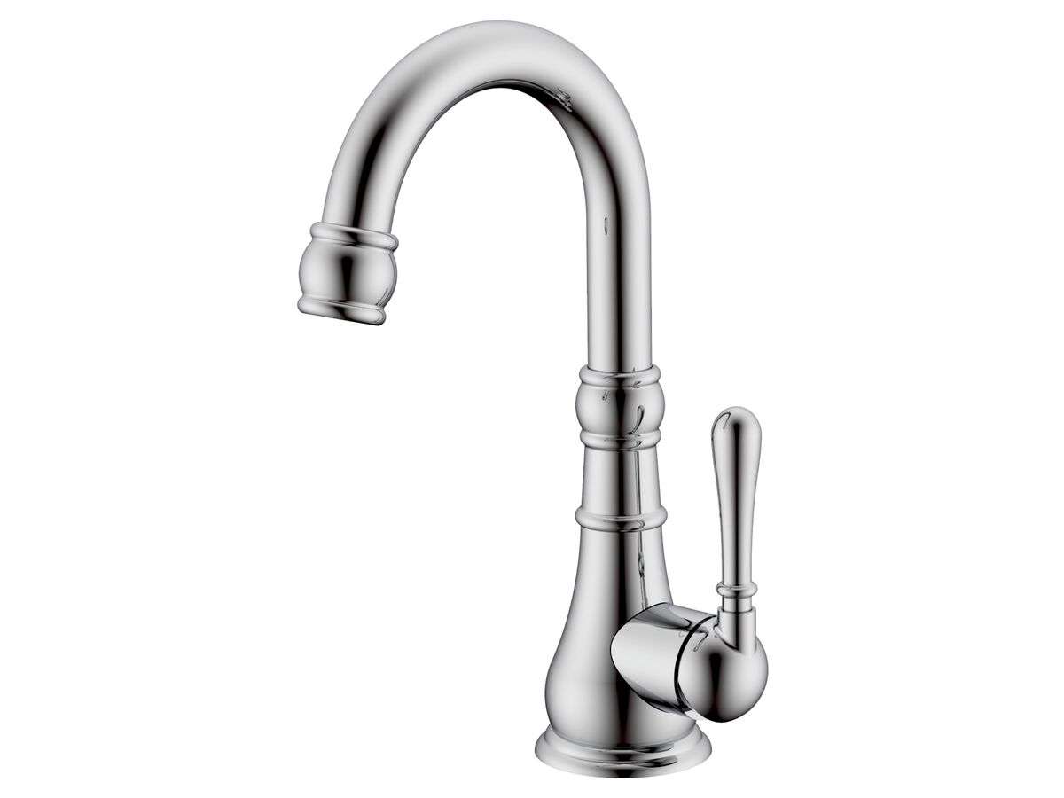 reece Milli Voir Gooseneck Basin Mixer Chrome (4 Star) Lead Free