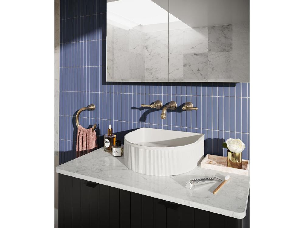 Reece Milli Voir Wall Basin Set 150mm Lever Handles Brushed Gold (4 Star) Lead Free