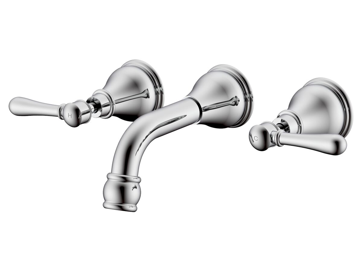 reece Milli Voir Wall Bath Set 150mm Lever Handles Chrome