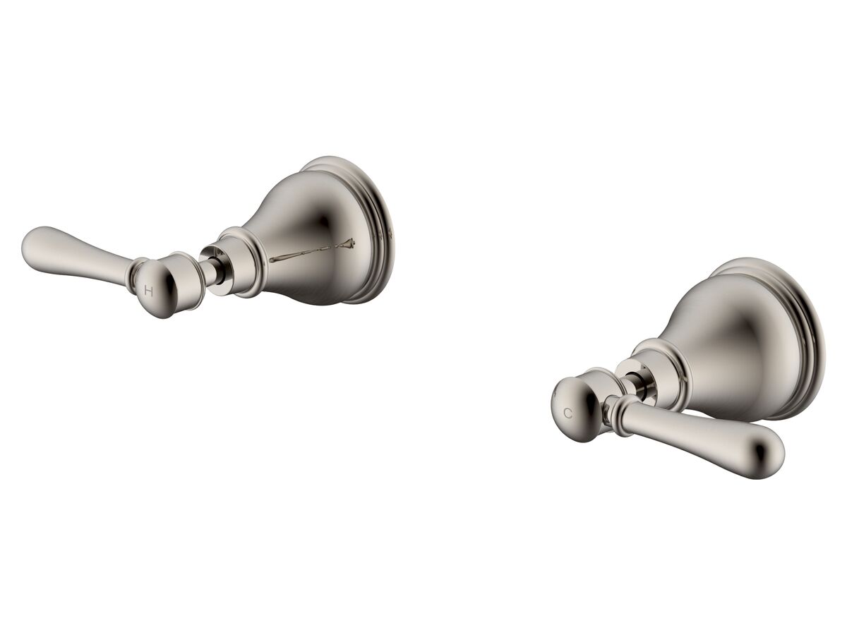 reece Milli Voir Wall Top Assemblies Lever Handles Brushed Nickel Lead Free
