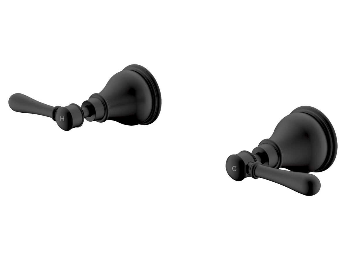 reece Milli Voir Wall Top Assemblies Lever Handles Matte Black Lead Free