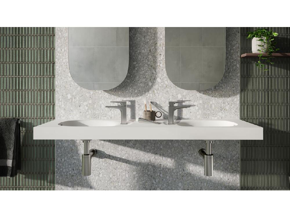 Reece Milli Zato Basin Mixer Brushed Nickel (6 Star) Lead Free