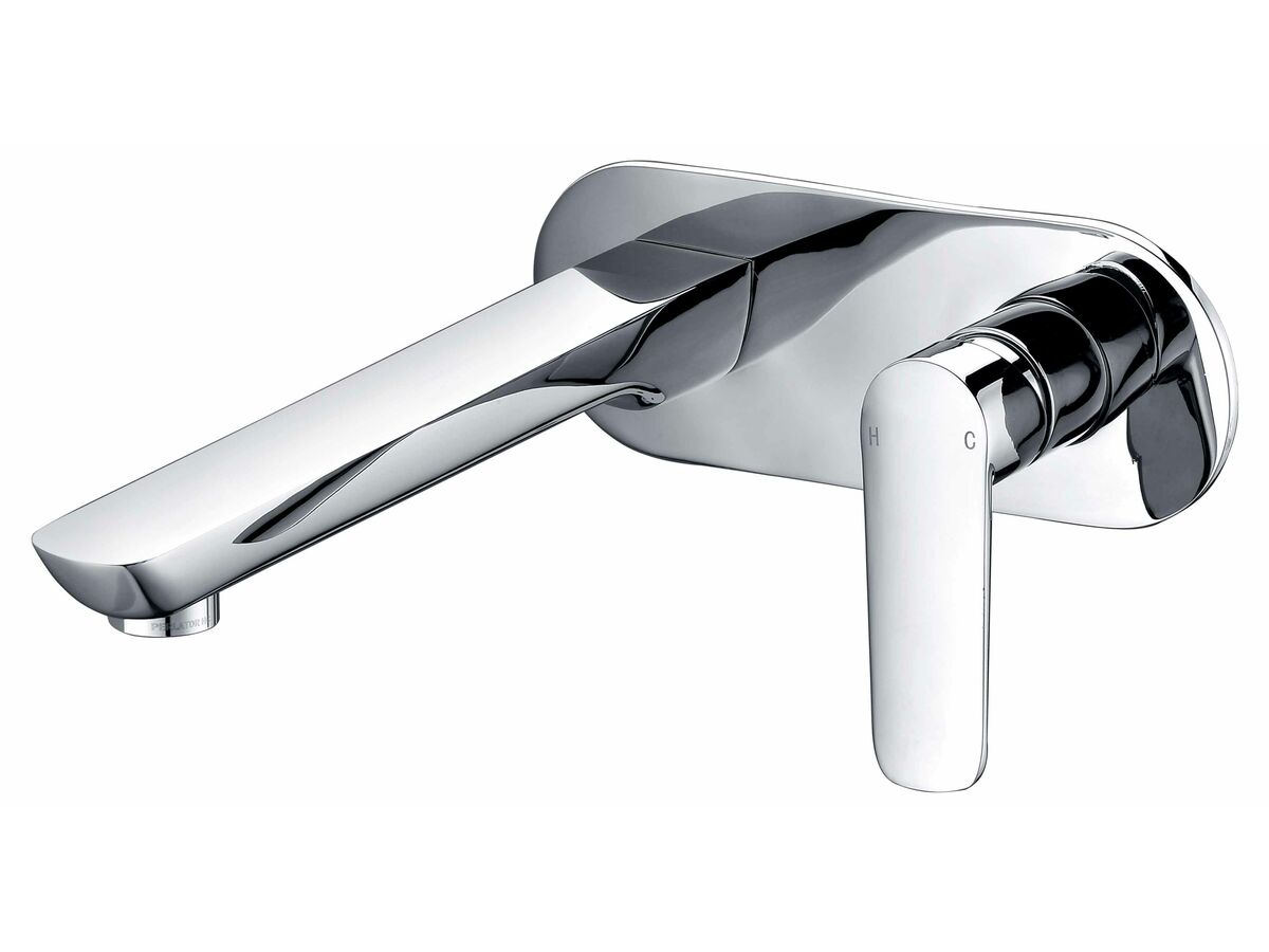 reece Mizu Bliss Wall Bath Mixer Tap Set 210mm Chrome