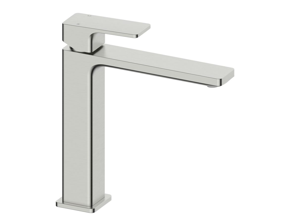 reece Mizu Bloc Mid Basin Mixer Brushed Nickel (6 Star) Lead Free