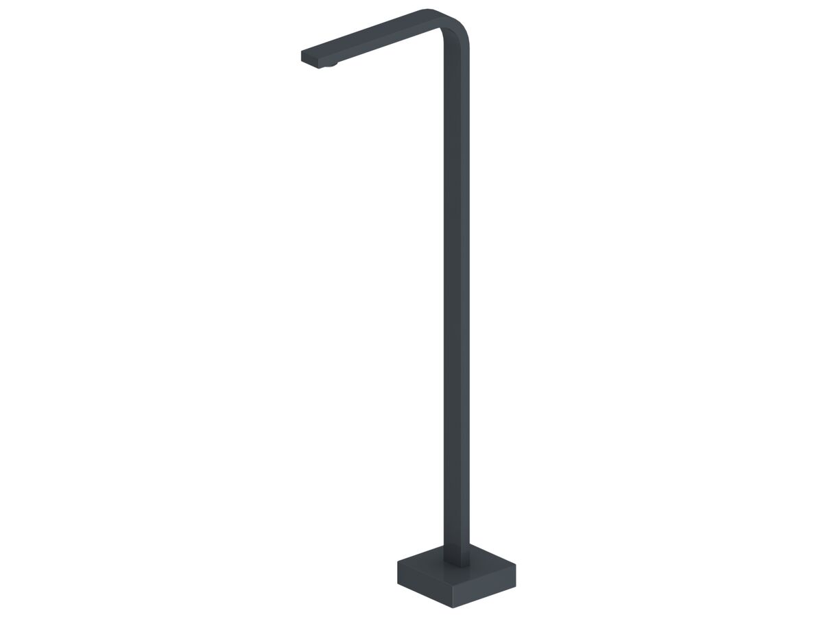 reece Mizu Bloc MK2 Floor Mount Bath Outlet Matte Black