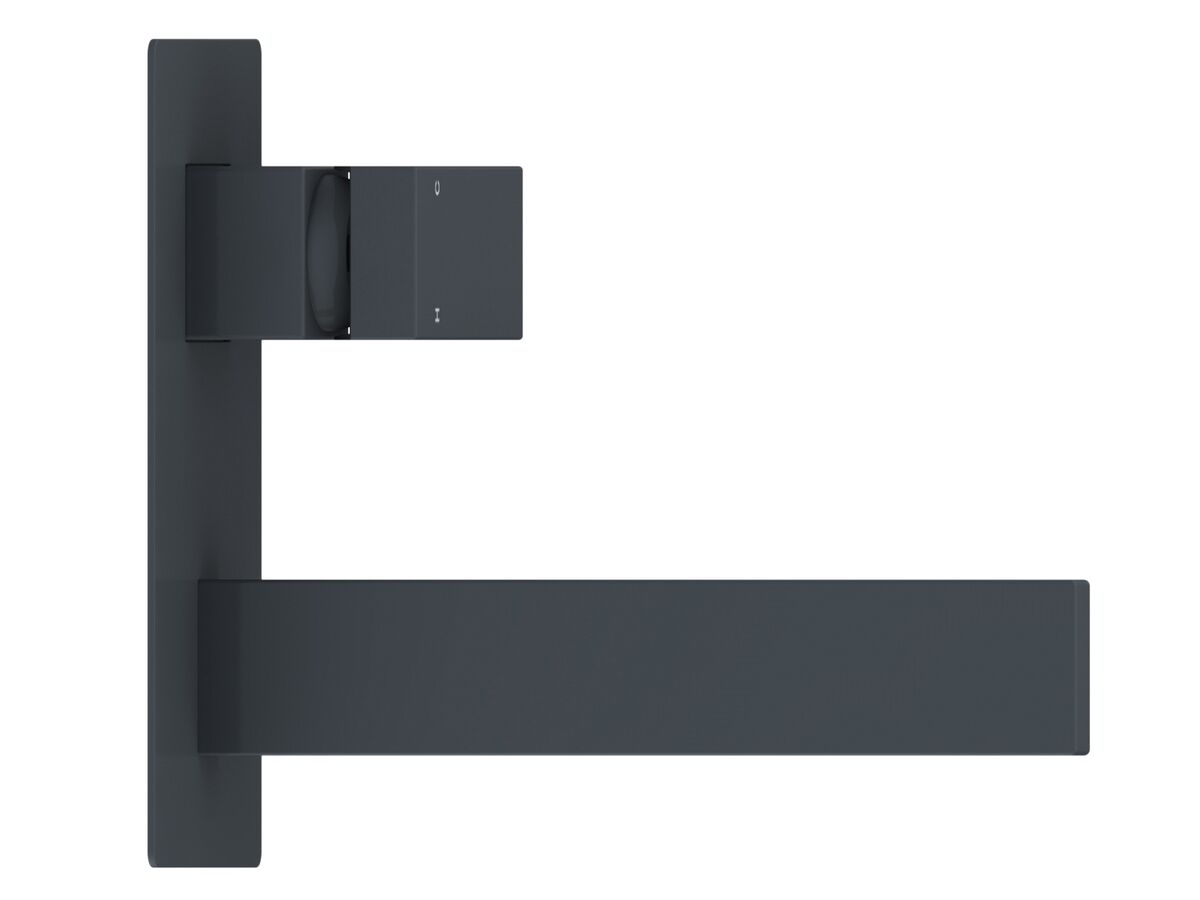 Reece Mizu Bloc MK2 Wall Basin Mixer Tap Set Matte Black (4 Star)