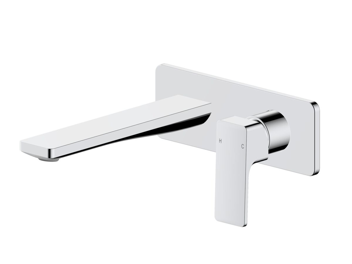 Reece Mizu Bloc Wall Basin/Bath Mixer Set Trimset Chrome (6 Star) Lead Free