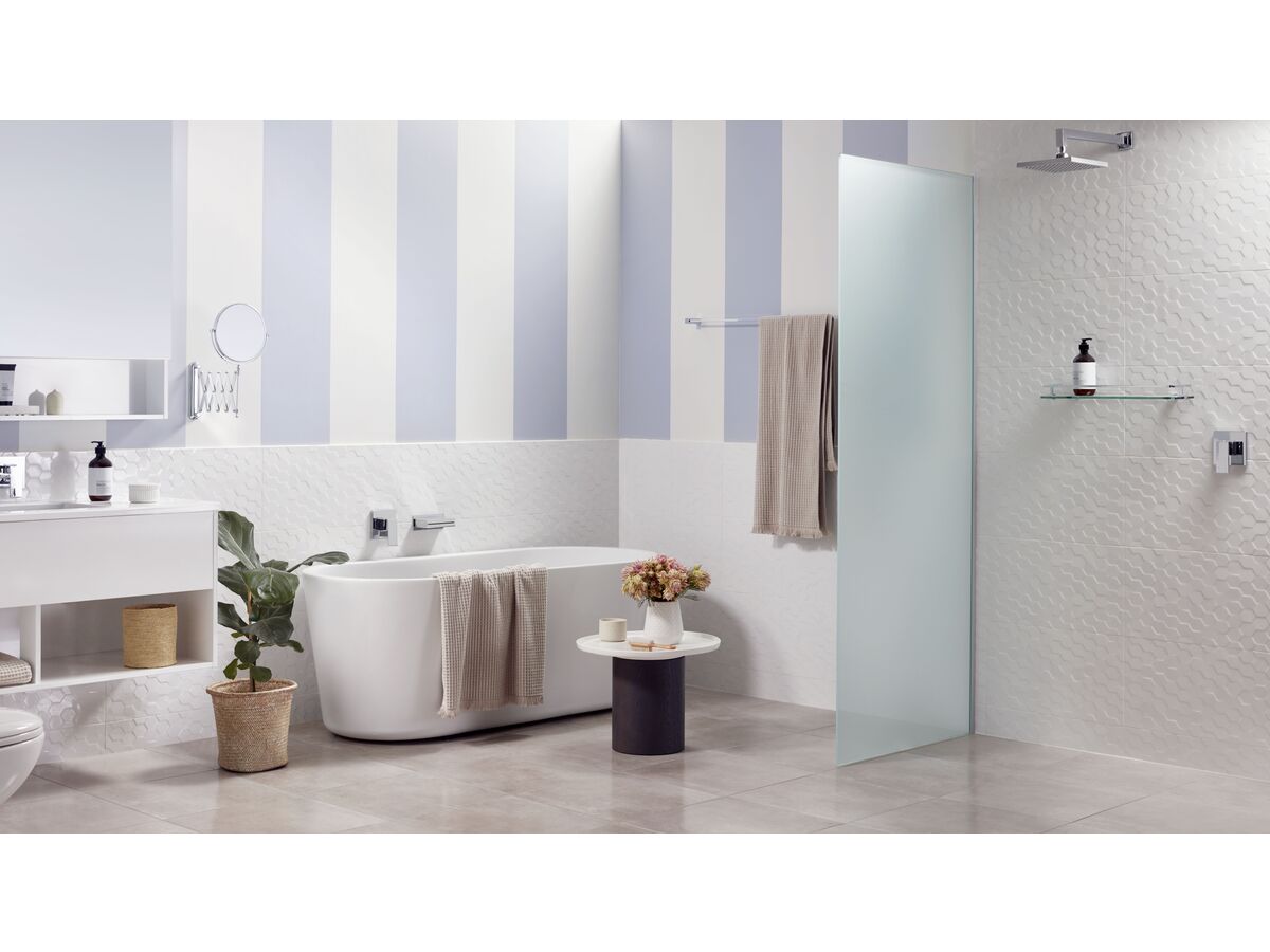 Reece Mizu Bloc Wall Straight Shower Arm Only 385mm Chrome