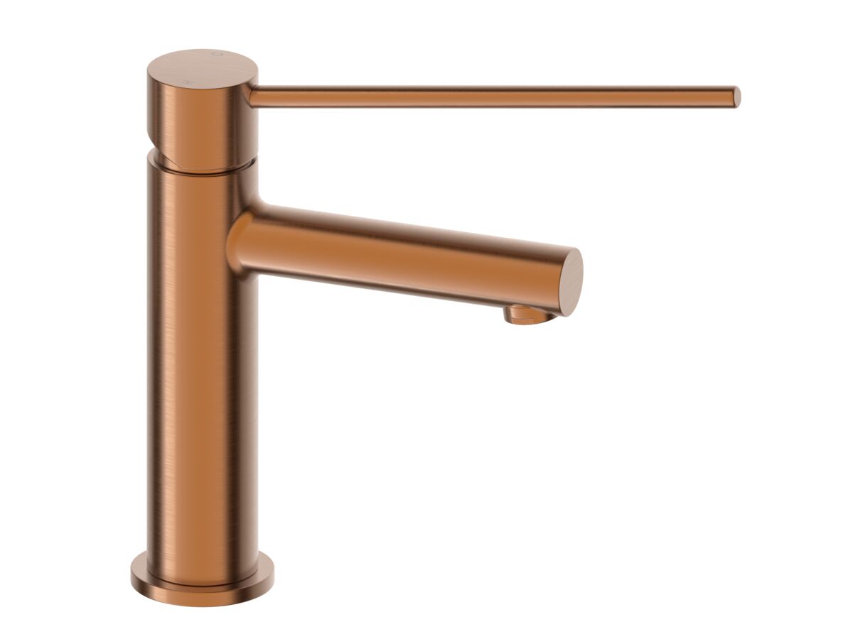 reece Mizu Drift Basin Mixer Straight Spout with Extended Lever Tap Brushed Bronze (6 Star) Lead Free