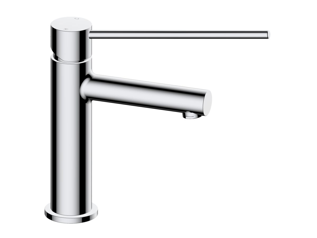 reece Mizu Drift Basin Mixer Straight Spout with Extended Lever Tap Chrome (6 Star) Lead Free
