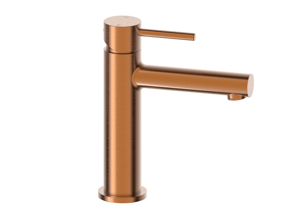 reece Mizu Drift Basin Mixer Tap Straight Spout Brushed Bronze (6 Star) Lead Free
