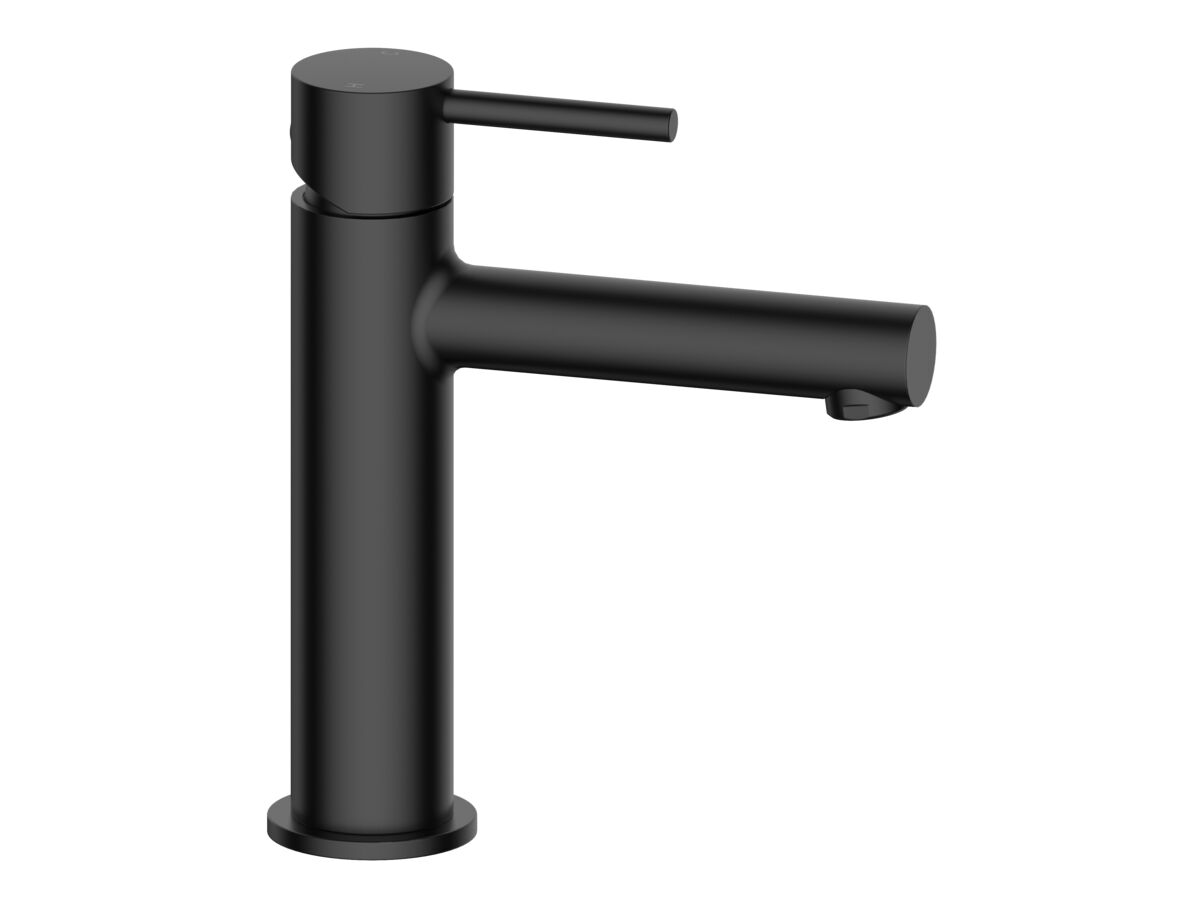 reece Mizu Drift Basin Mixer Tap Straight Spout Matte Black (6 Star) Lead Free