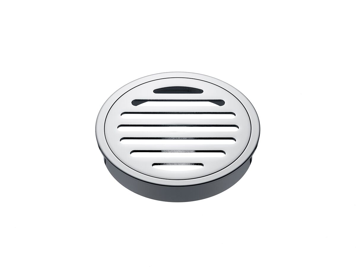 reece Mizu Drift Brass Trapscrew Grate Round 100mm Chrome