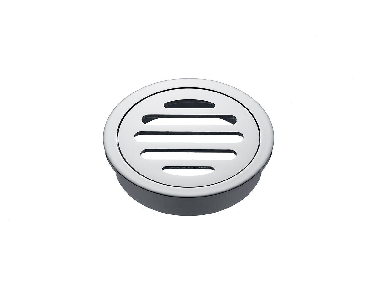 reece Mizu Drift Brass Trapscrew Grate Round 80mm Chrome