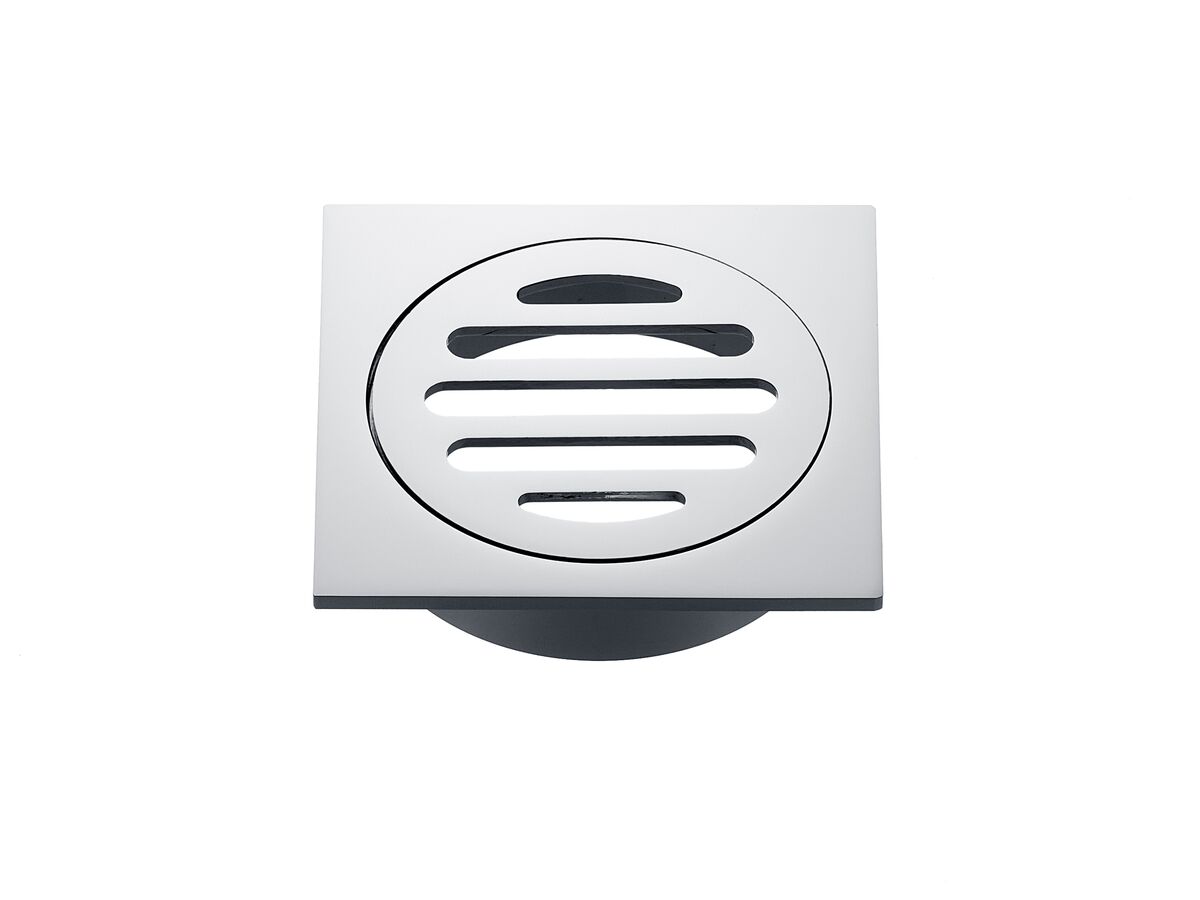 reece Mizu Drift Brass Trapscrew Grate Square 80mm Chrome