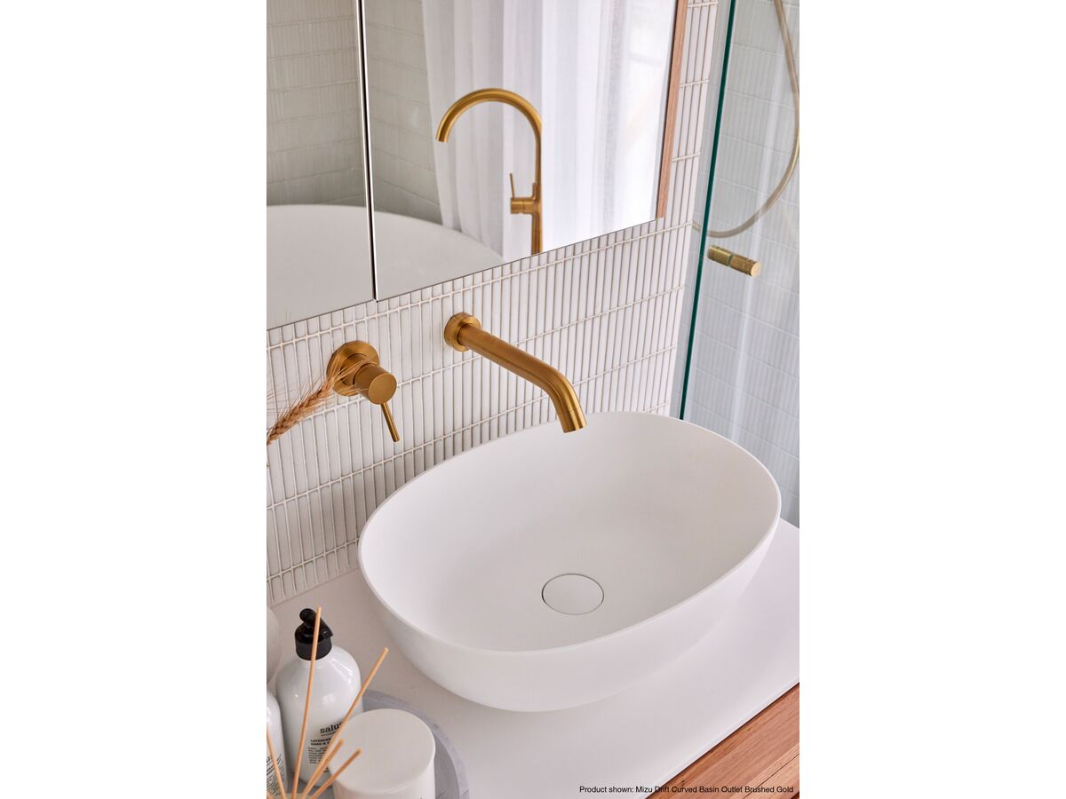Reece Mizu Drift Curved Basin Outlet 200mm White (4 Star)