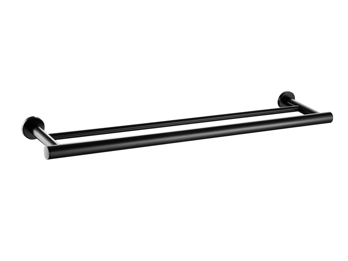 reece Mizu Drift Double Towel Rail 700mm Matte Black