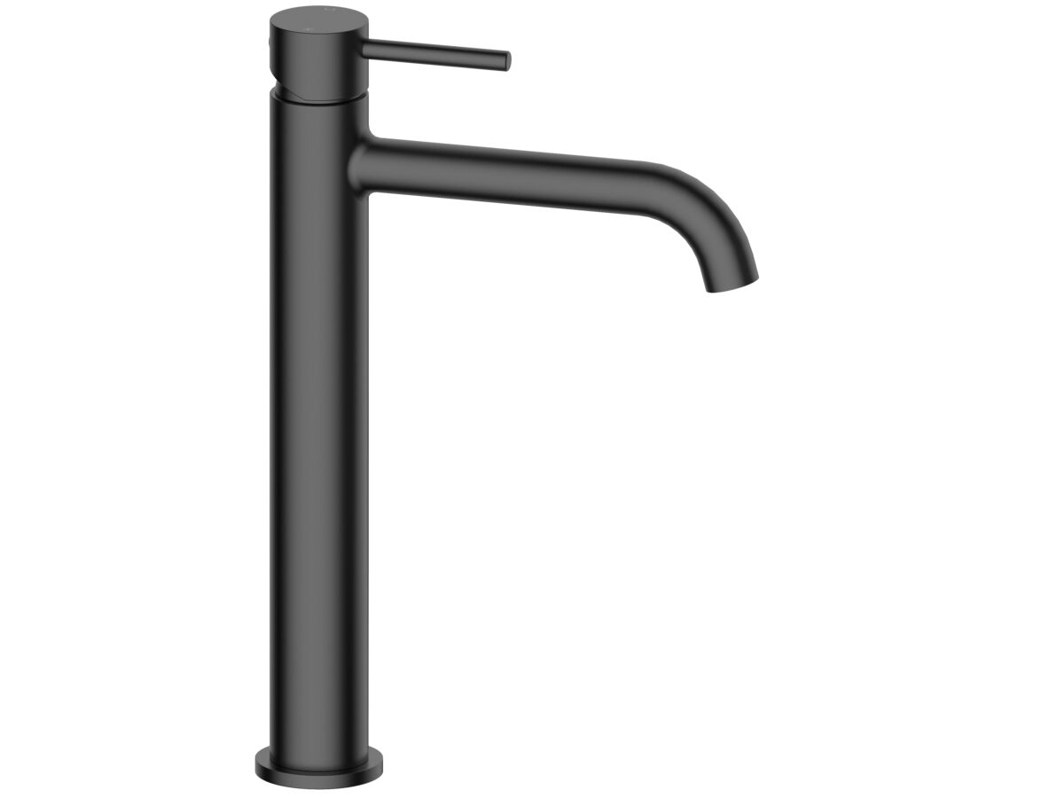 reece Mizu Drift Extended Basin Mixer Curved Spout Matte Black (6 Star) Lead Free