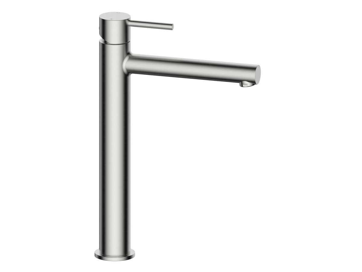 reece Mizu Drift Extended Basin Mixer Tap Straight Spout Brushed Nickel (6 Star) Lead Free