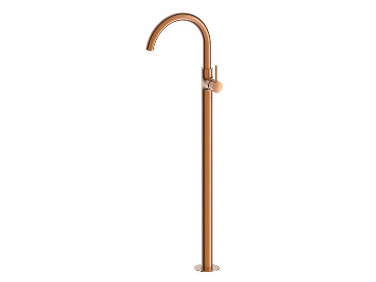 Reece Mizu Drift Floor Mounted Bath Mixer Trimset Brushed Bronze