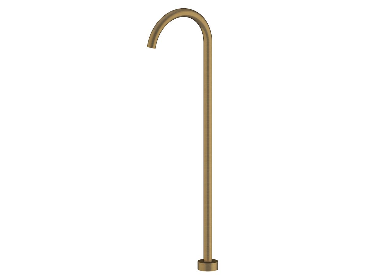 reece Mizu Drift Floor Mounted Bath Outlet Trimset Only Brushed Gold