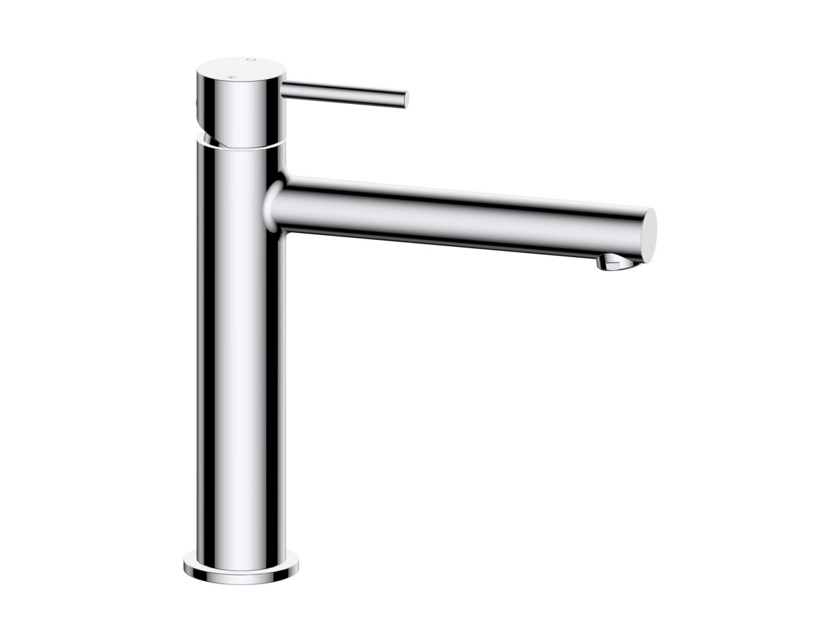 reece Mizu Drift Medium Height Basin Mixer Tap Straight Spout Chrome (6 Star) Lead Free