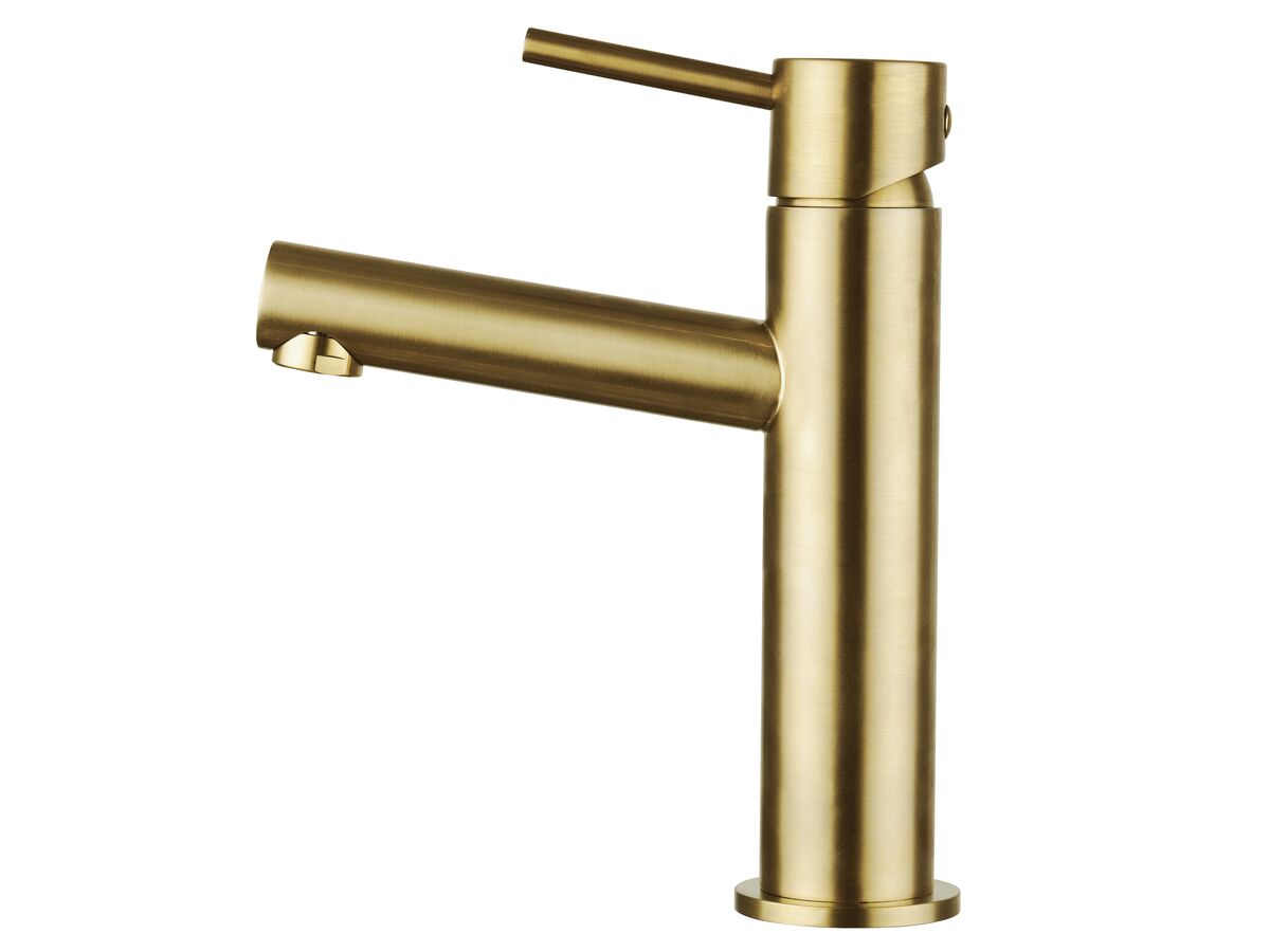 Reece Mizu Drift MK2 Basin Mixer Brushed Brass (5 Star)