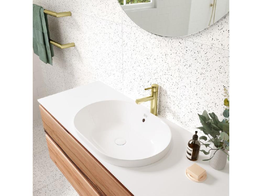 Reece Mizu Drift MK2 Basin Mixer Brushed Brass (5 Star)