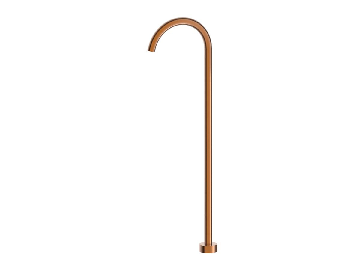 reece Mizu Drift MK2 Floor Mounted Bath Outlet Kit Brushed Bronze