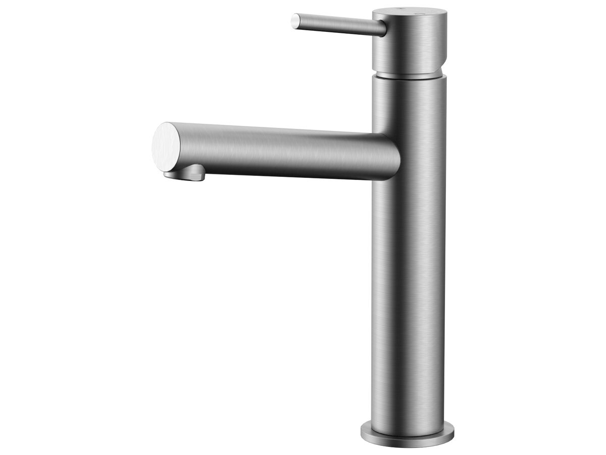 reece Mizu Drift MK2 Medium Height Basin Mixer Brushed Gunmetal (5 Star)