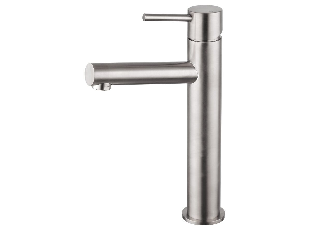 reece Mizu Drift MK2 Medium Height Basin Mixer Brushed Nickel (5 Star)