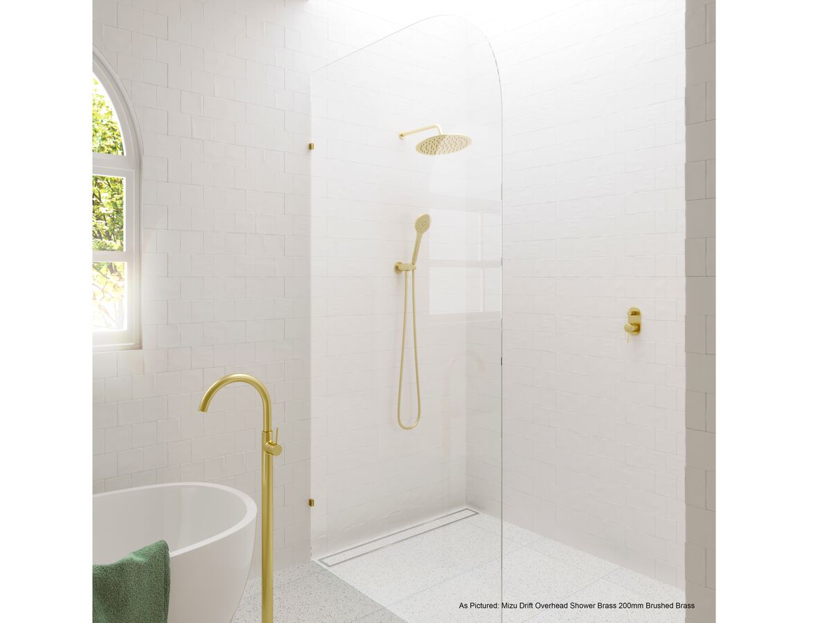 Reece Mizu Drift MK2 Shower Mixer Kit With Diverter Brushed Brass