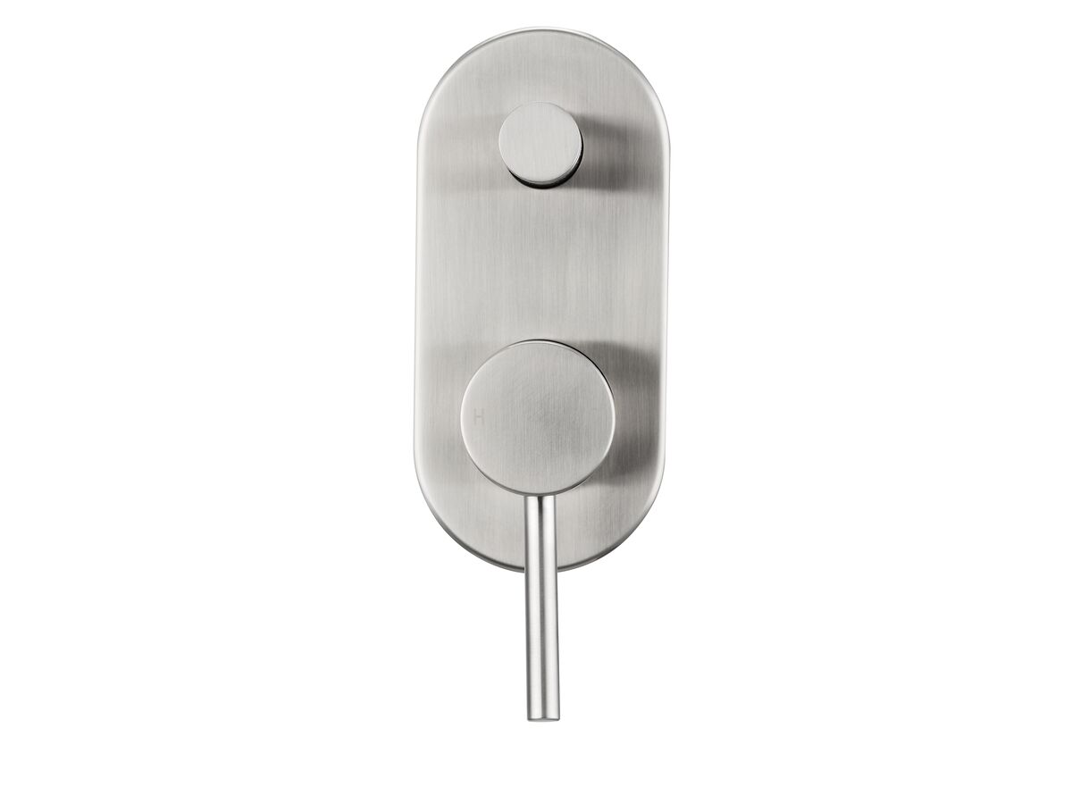 Reece Mizu Drift MK2 Shower Mixer Kit With Diverter Brushed Nickel