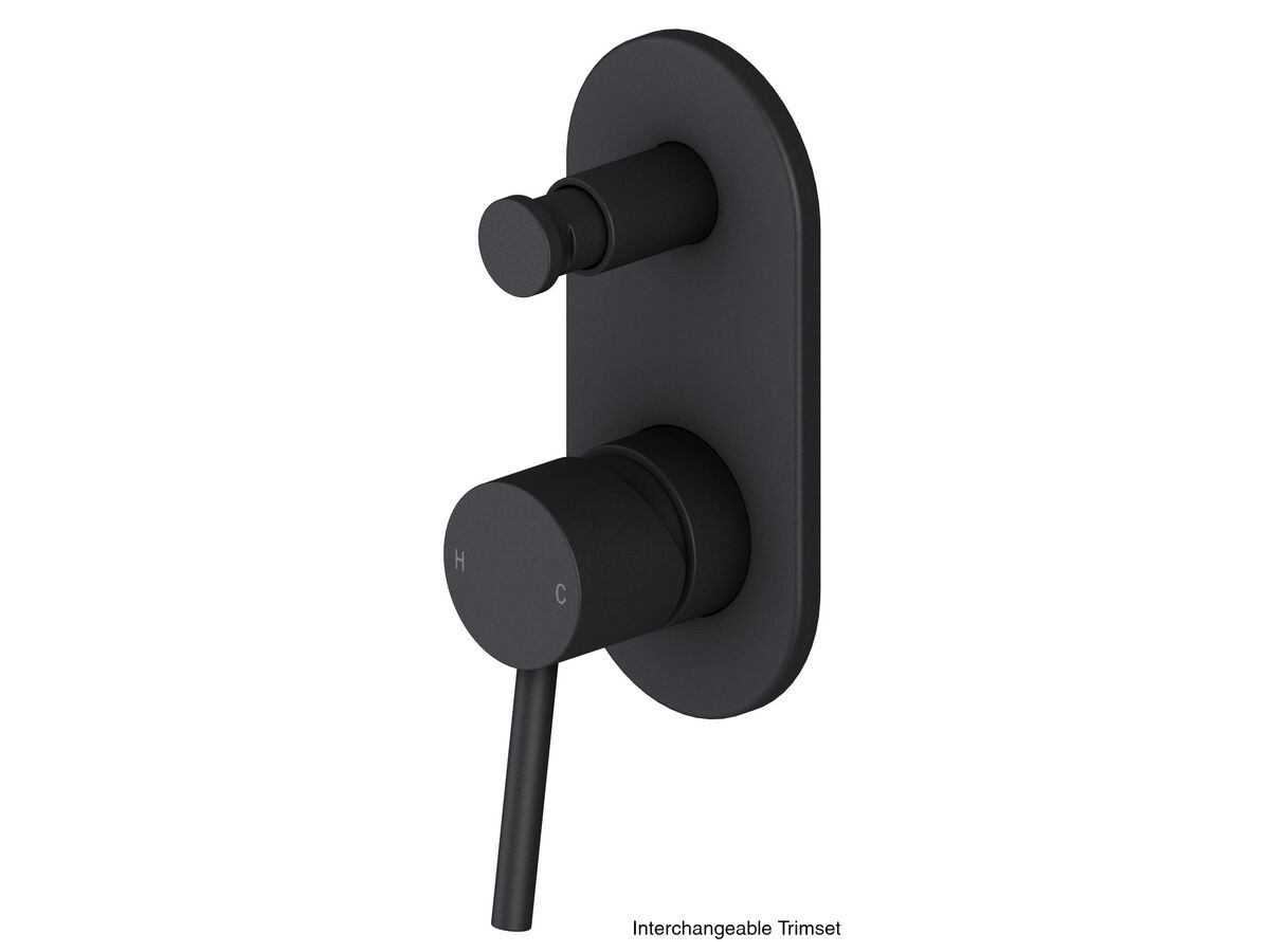 reece Mizu Drift MK2 Shower Mixer Kit with Diverter Matte Black