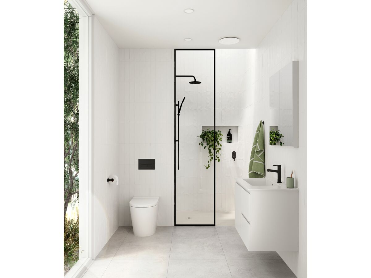 Reece Mizu Drift MK2 Shower Mixer With Diverter Trimset Matte Black