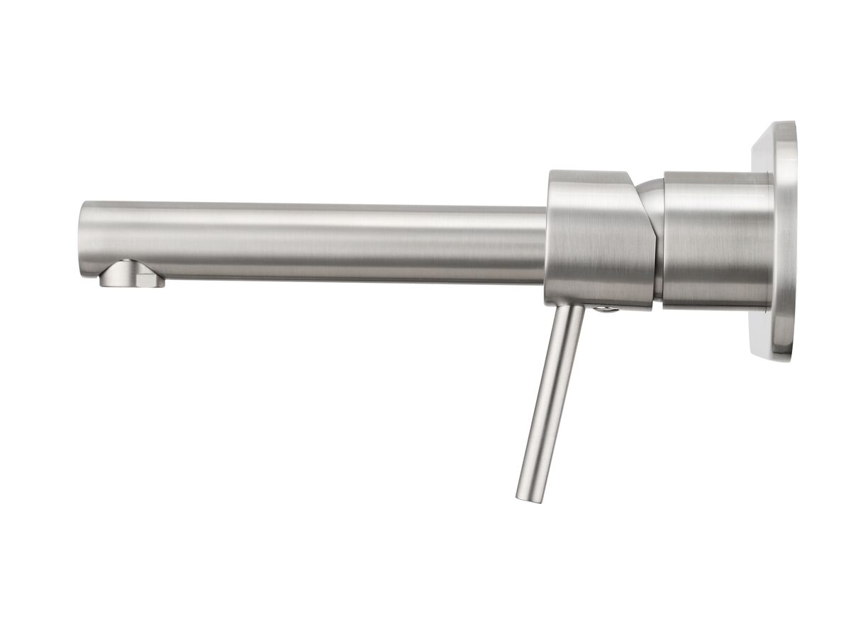 Reece Mizu Drift MK2 Wall Bath Mixer Tap Set Trimset 200mm Brushed Nickel