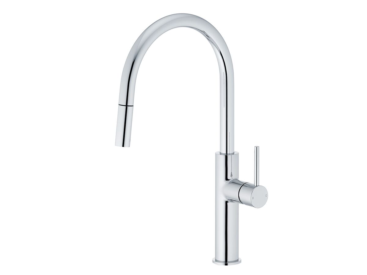 reece Mizu Drift Pull Out Gooseneck Sink Mixer Curve 2 Function Chrome (5 Star) Lead Free