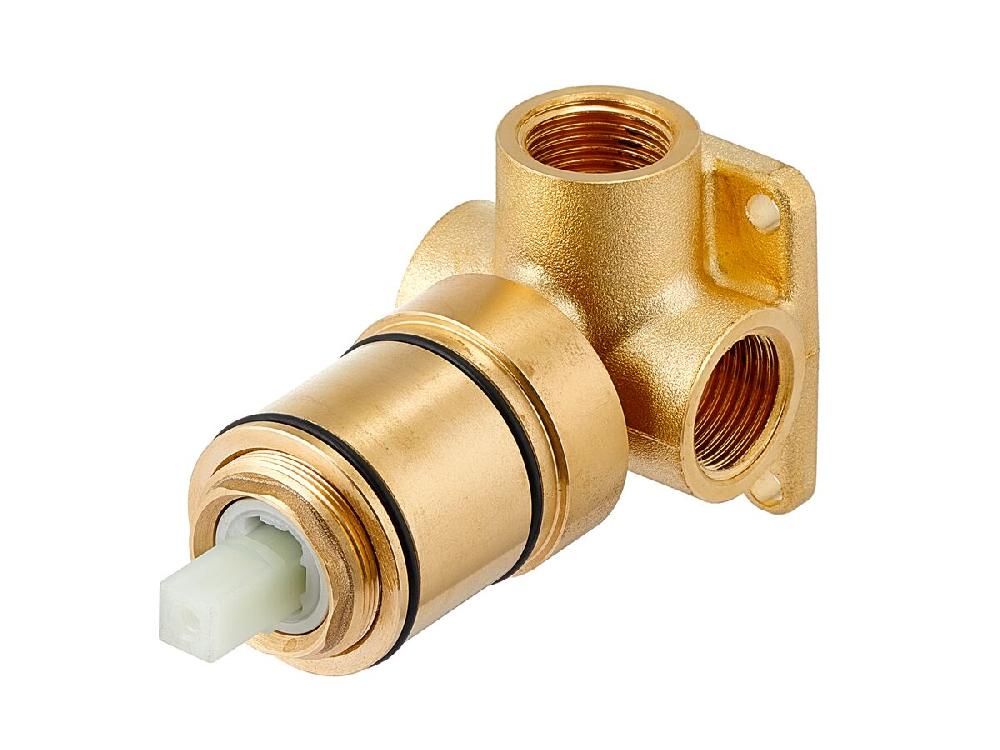 Reece Mizu Drift Shower Mixer Kit Brushed Brass Lead Free