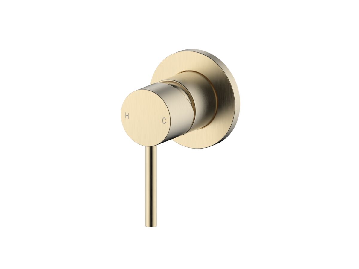 reece Mizu Drift Shower Mixer Kit Brushed Brass Lead Free