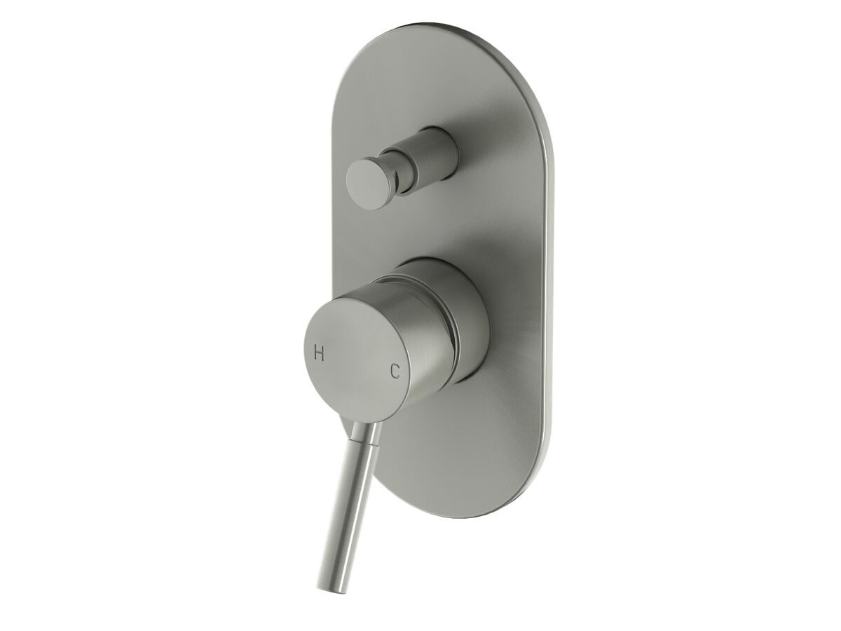 reece Mizu Drift Shower Mixer Tap with Diverter Brushed Nickel