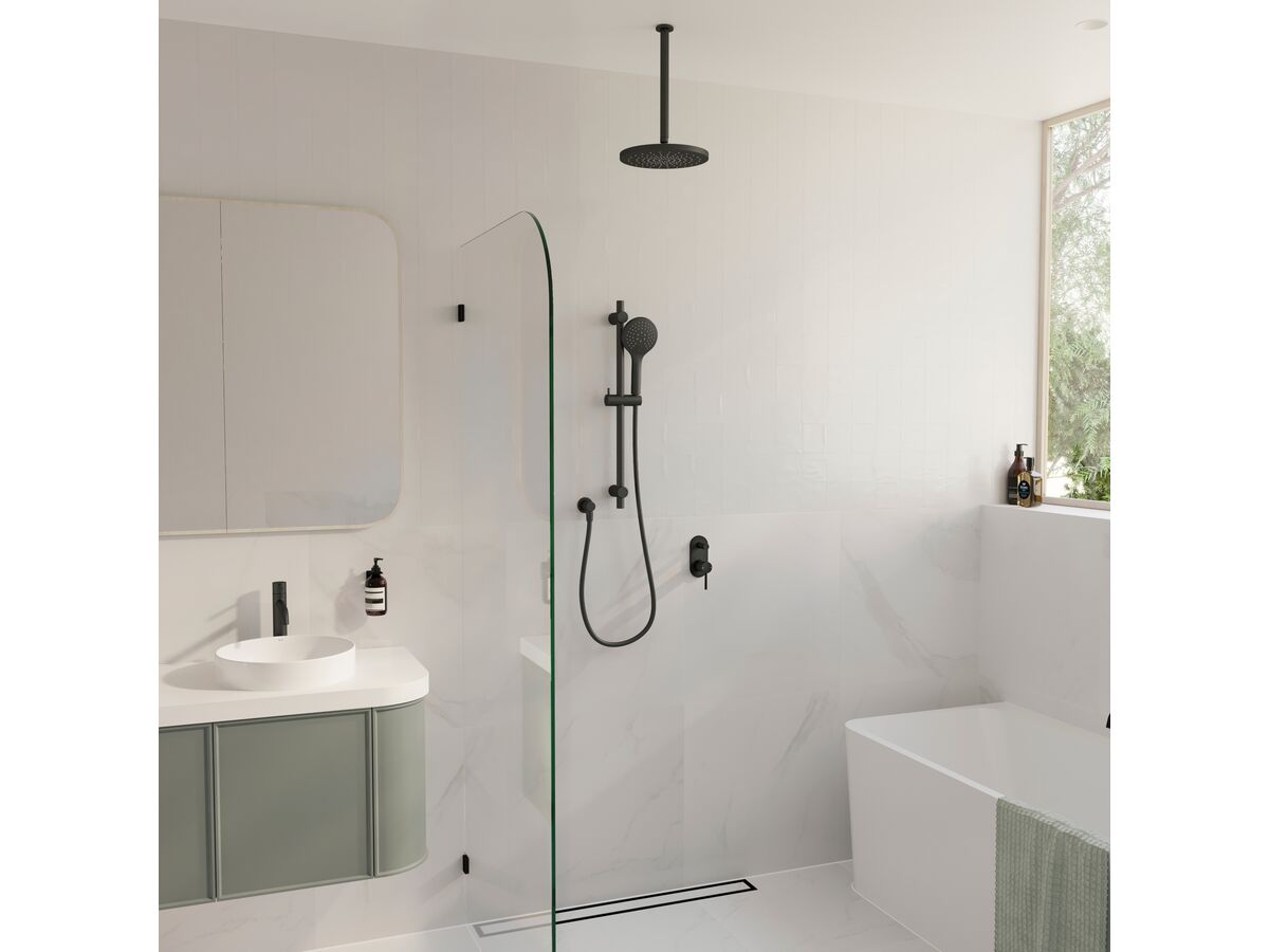 Reece Mizu Drift Shower Mixer With Diverter Kit Matte Black