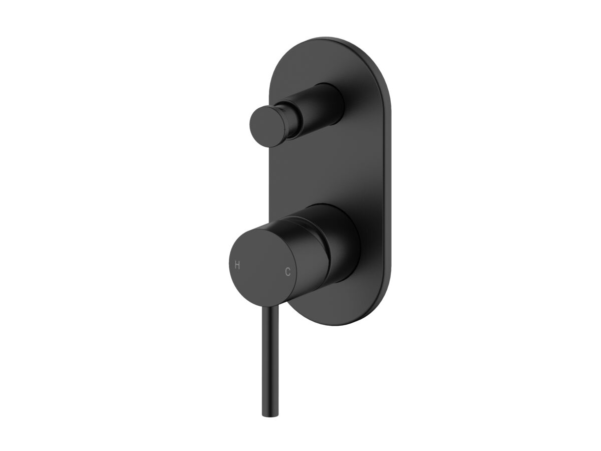 reece Mizu Drift Shower Mixer with Diverter Trimset Only Matte Black
