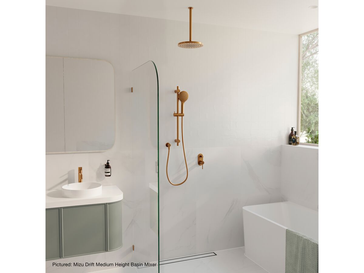 Reece Mizu Drift Shower Mixer With Diverter Trimset Only Brushed Bronze