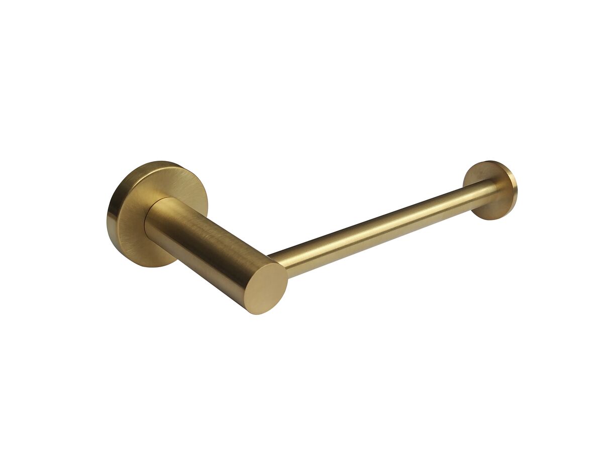 reece Mizu Drift Straight Toilet Roll Holder Brushed Gold