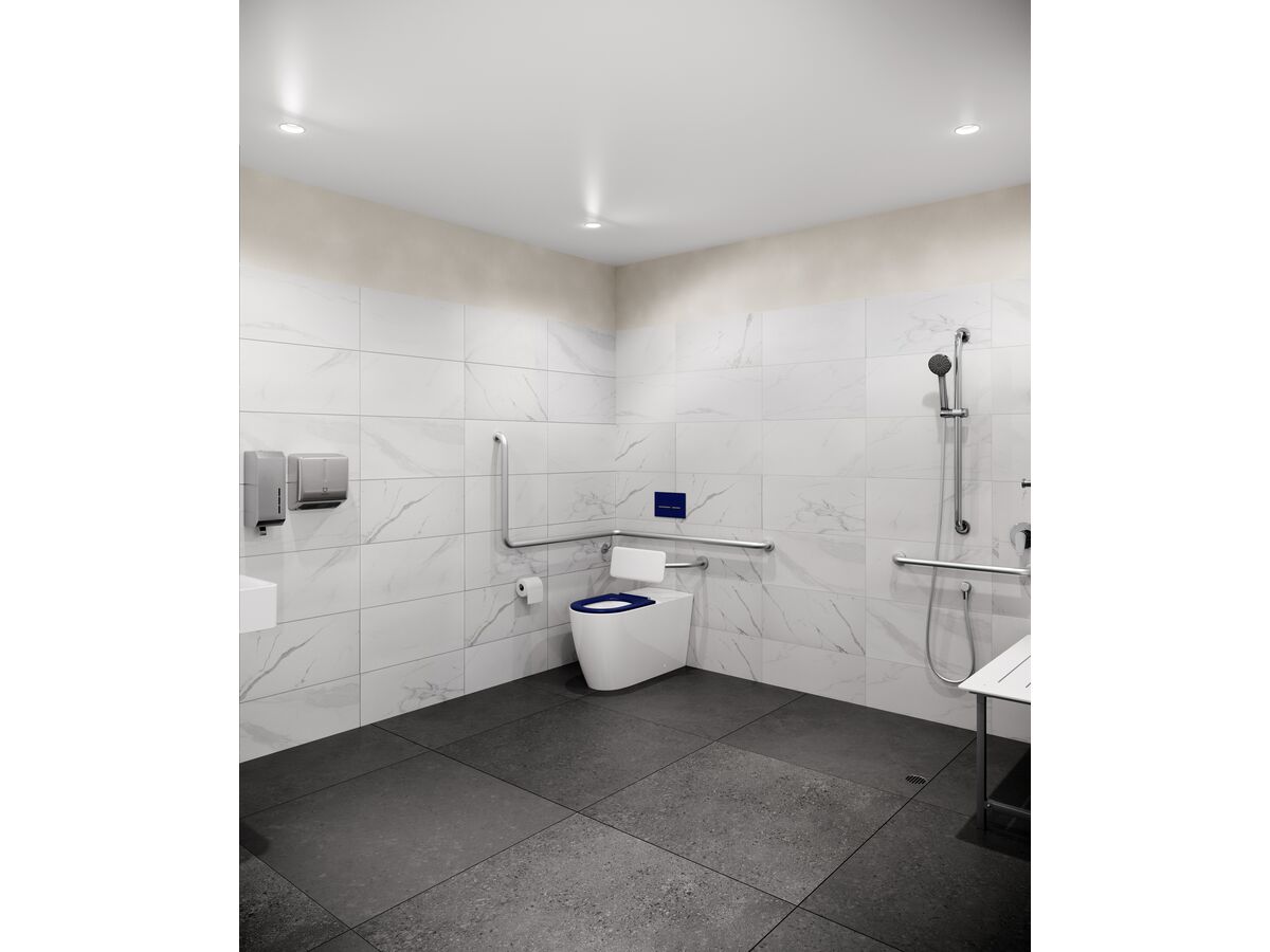 Reece Mizu Drift Straight Toilet Roll Holder Chrome