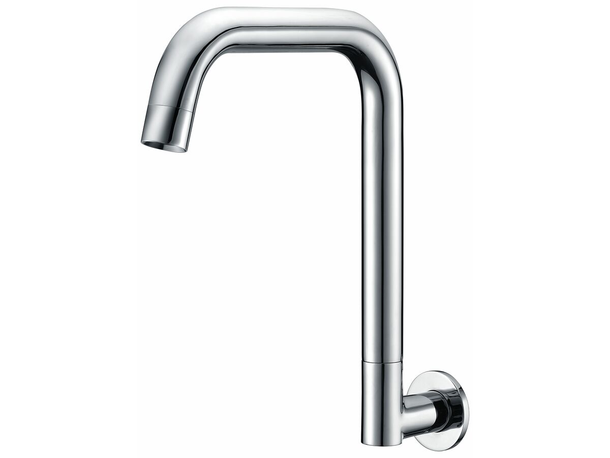 reece Mizu Drift Swivel Gooseneck Wall Bath Outlet Chrome