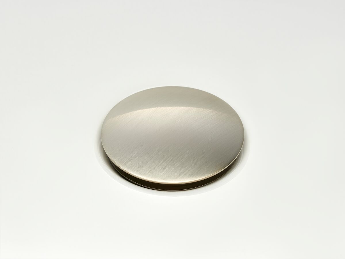 Reece Mizu Drift Universal 40mm Dome Pop Up Plug & Waste Brushed Nickel