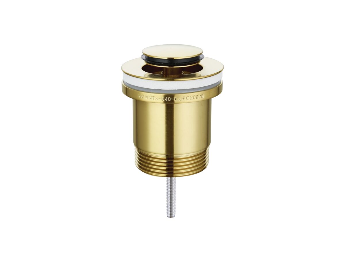 reece Mizu Drift Universal 40mm Pop Up Plug & Waste Brushed Brass